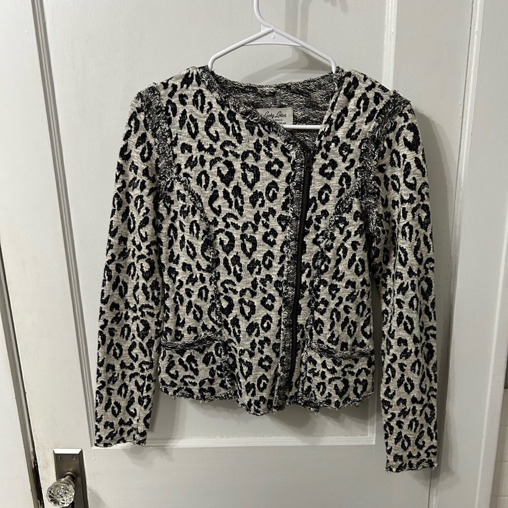 Leopard Print Cardigan Jacket